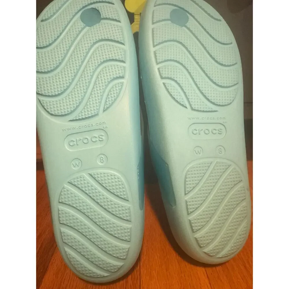 NEW Crocs Splash Glossy Flip Flops Women's Size 8 Lightweight Comfort Sandals